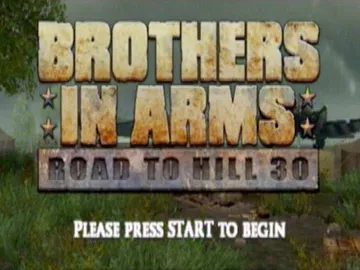 Brothers In Arms Road To Hill 30 screen shot title